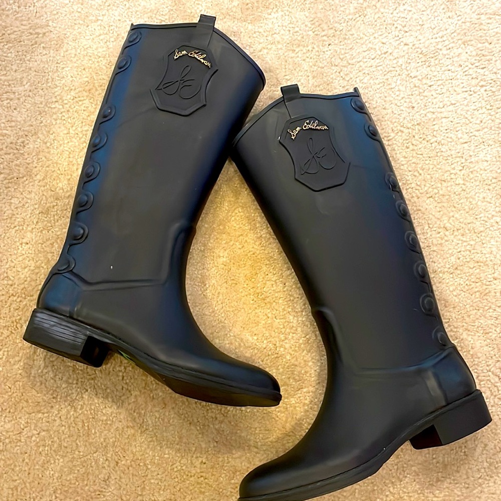 Black Sam Edelman Rain Boots